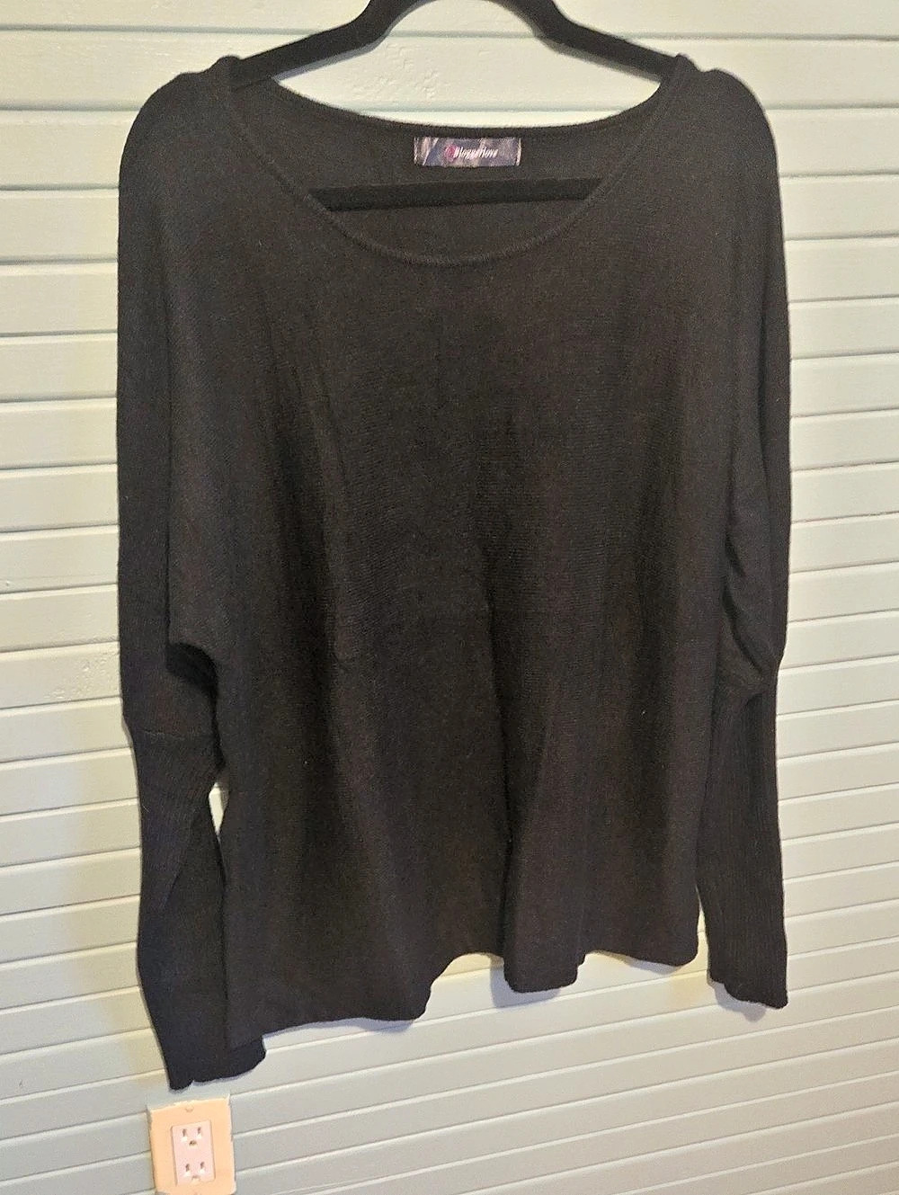 Bloggerlove Black Crew Neck Sweater Size XL